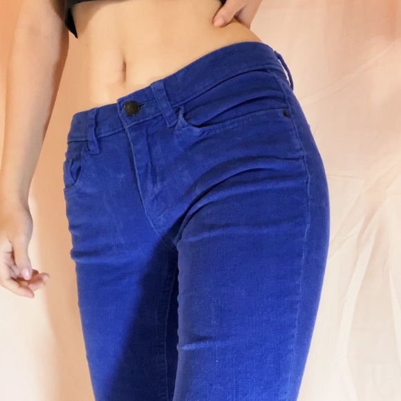 ROYAL BLUE JOE FRESH CORDAR CORDUROY PANTS - Picture 3 of 4